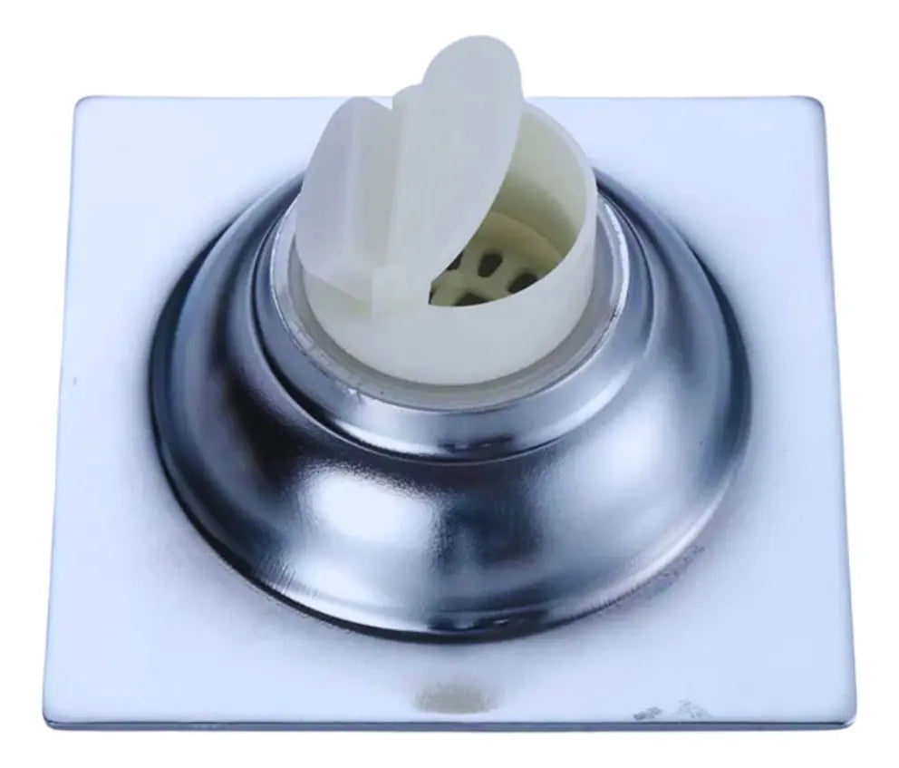 Rejilla Tipo Flor Para Piso Cuadrada En Acero
