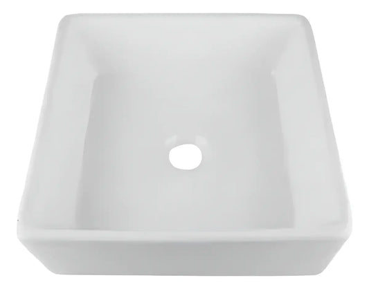 Lavamanos Cuadrado De Porcelana 38 Cm X 38 Cm X 15 Cm