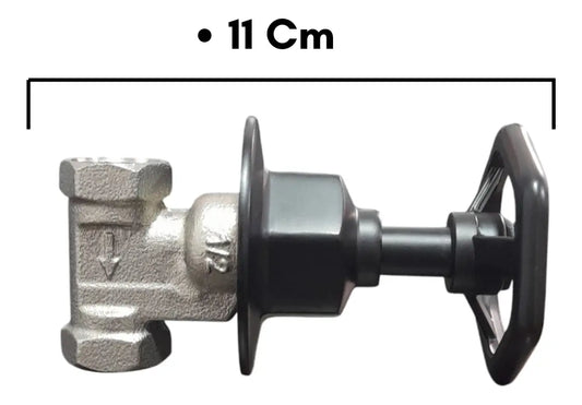 Registró Ducha, Manija Diseño Timón En Negro Mate