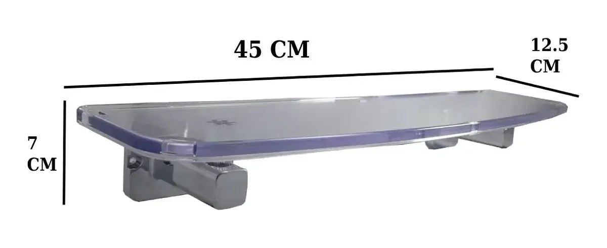 Repisa Acrilica Rectangular Con Resistencia 9 Kg