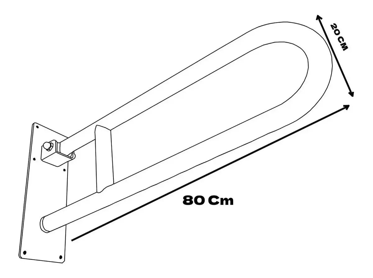 Barra Seguridad  Abatible Para Pared