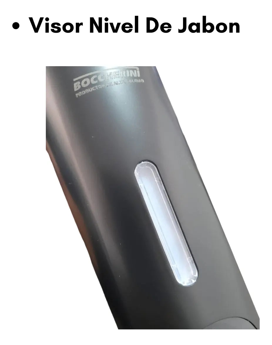 Dispensador Jabón Uso Institucional Y Domestico Negro Mate