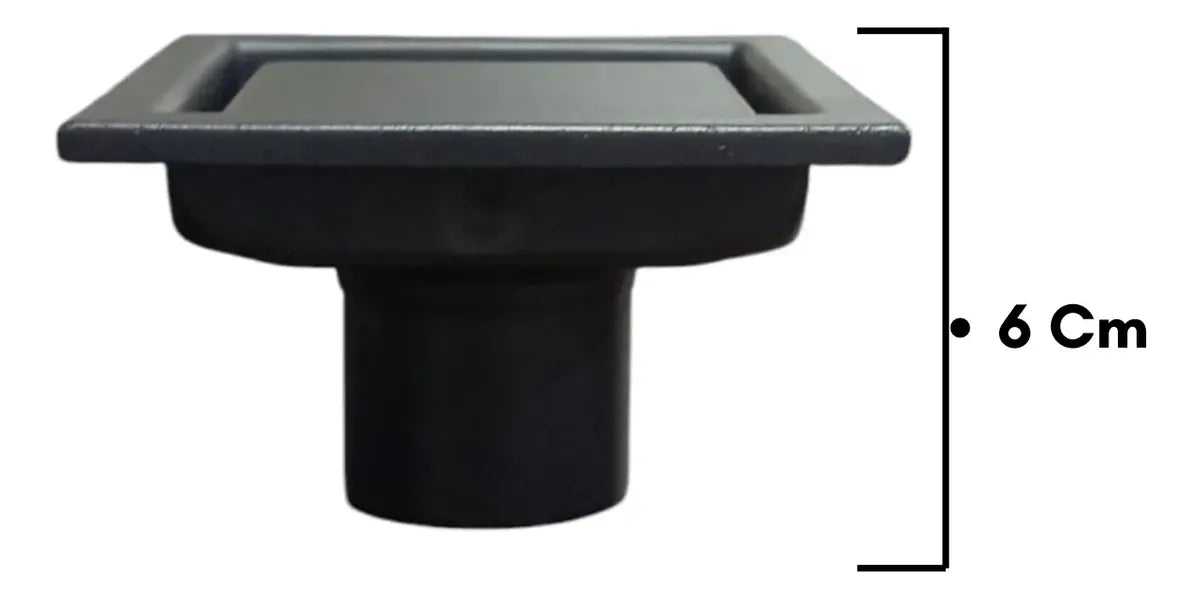 Rejilla De Baño, Cocina, Exteriores Negra 10x10 Cm Invisible