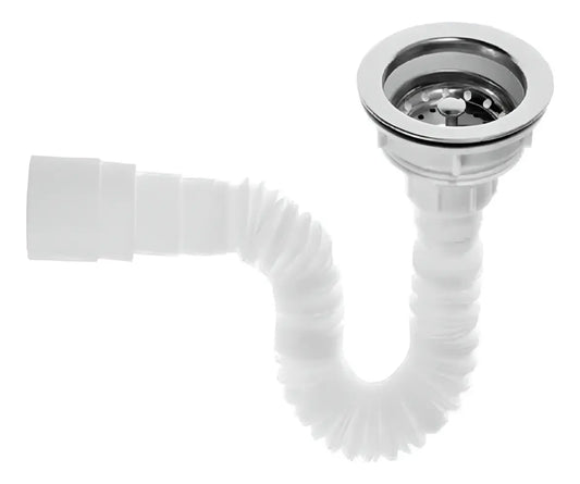 Sifón Con Canastilla Flexible Y Universal