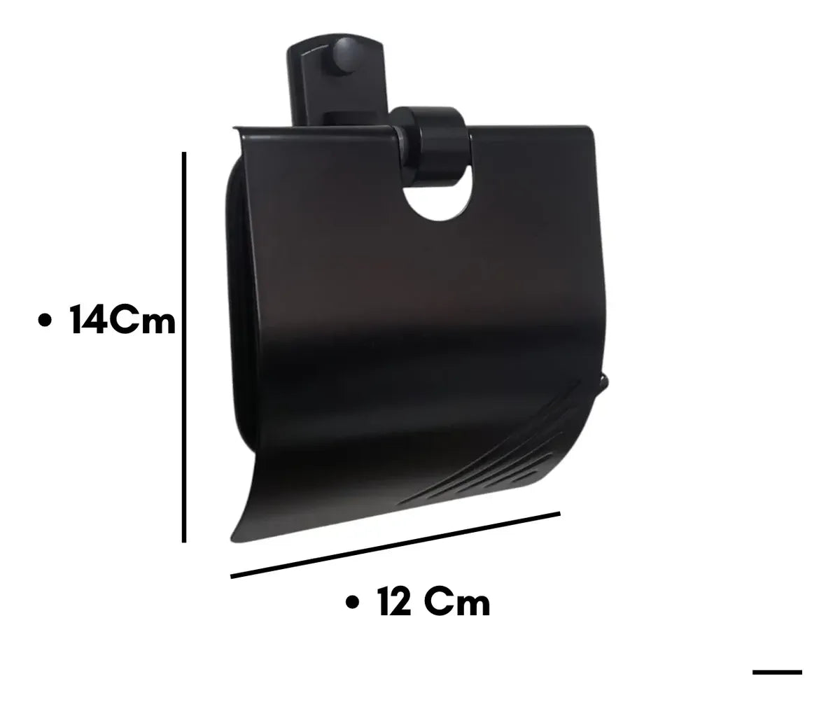 Porta Rollo En Aluminio  Negro