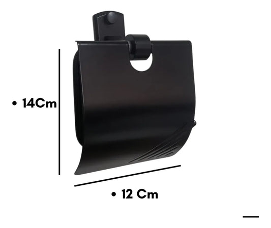 Porta Rollo En Aluminio  Negro