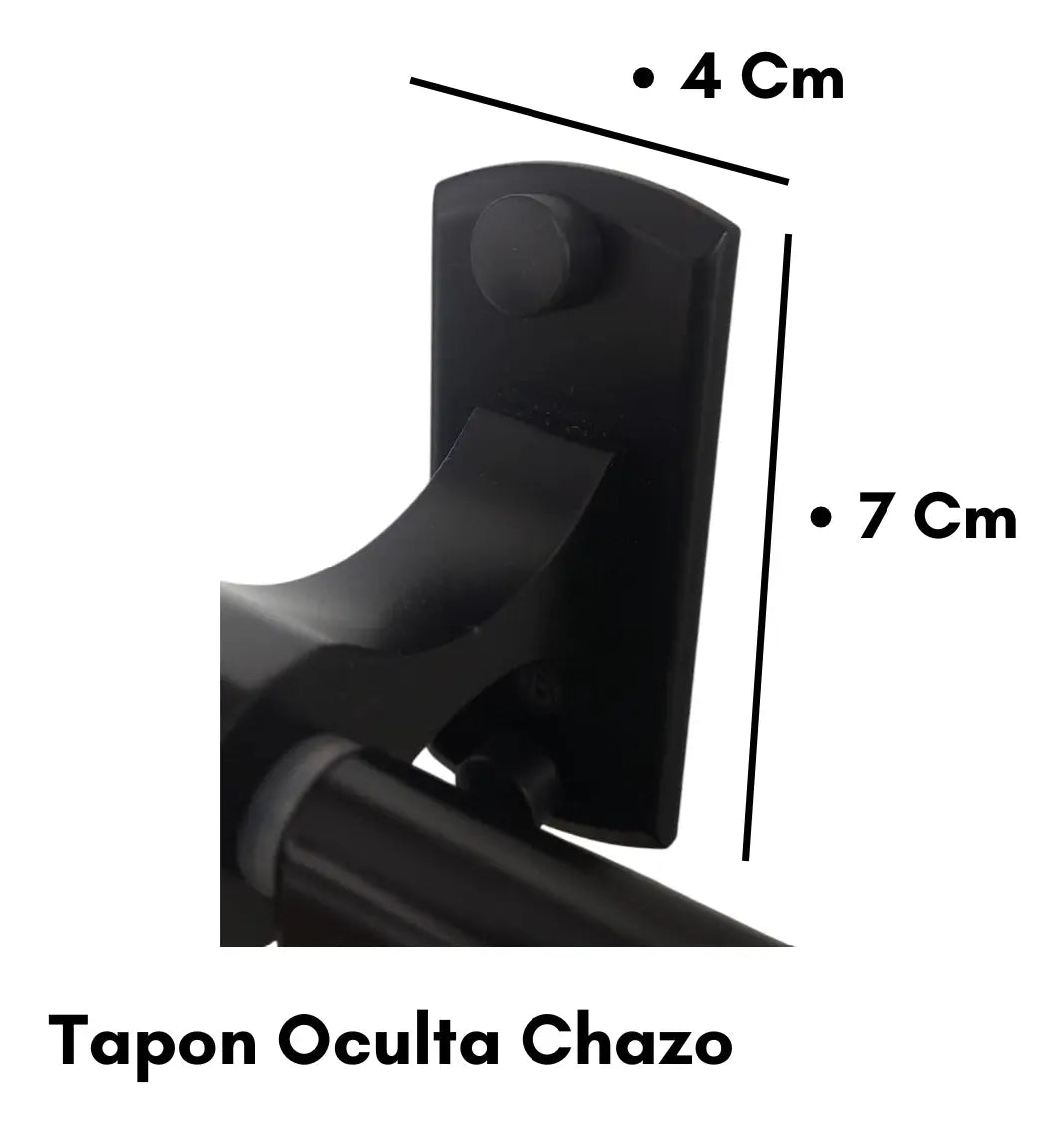 Porta Rollo En Aluminio  Negro