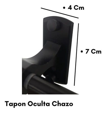 Porta Rollo En Aluminio  Negro