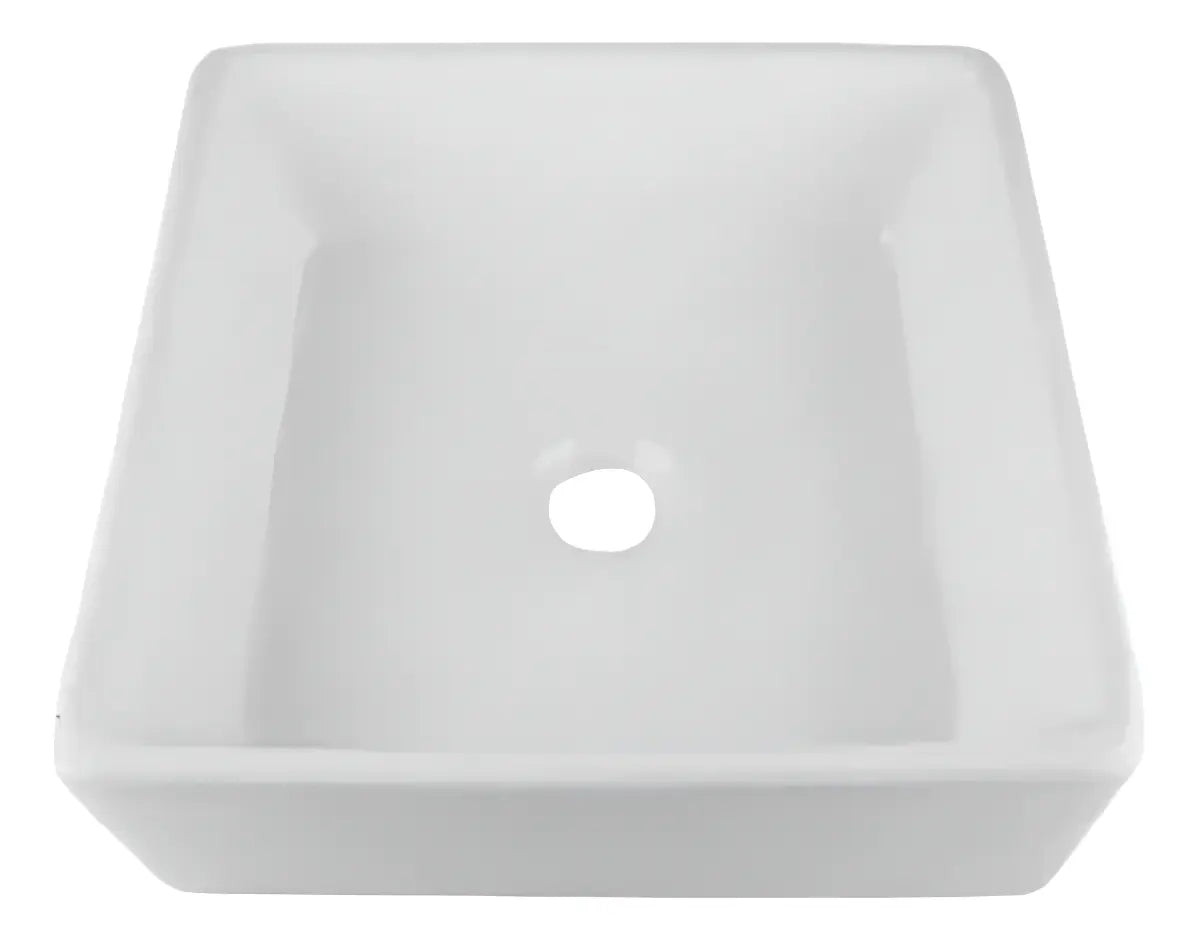 Lavamanos Cuadrado De Porcelana 38 Cm X 38 Cm X 15 Cm