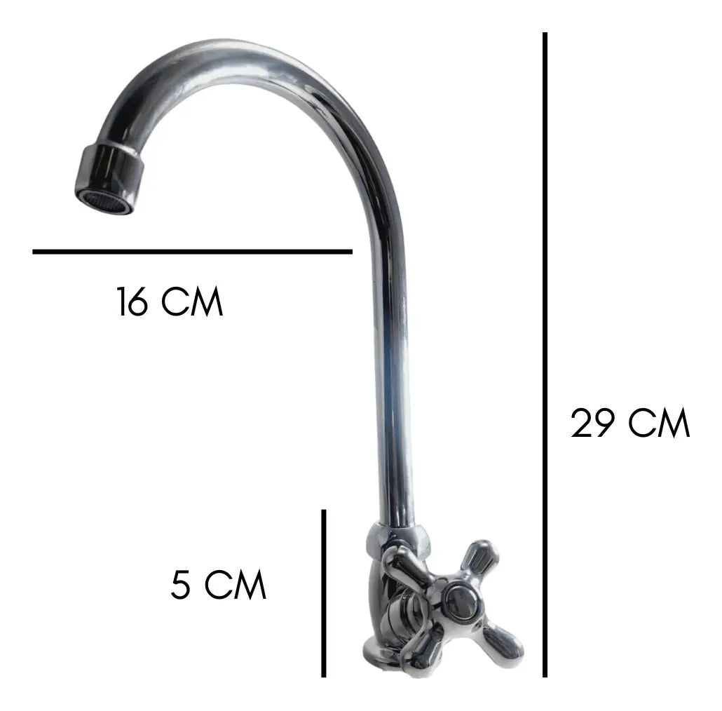 Llave Para Lavaplatos Agua Fría Cromado