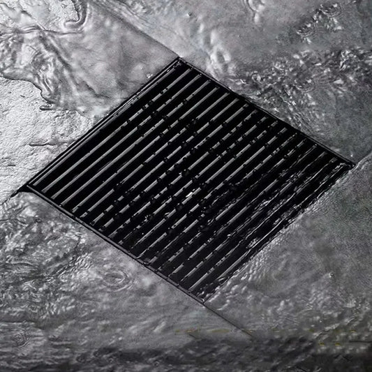 Rejilla Para Piso Negra Con Diseño Elegante De 10 X 10 Cm
