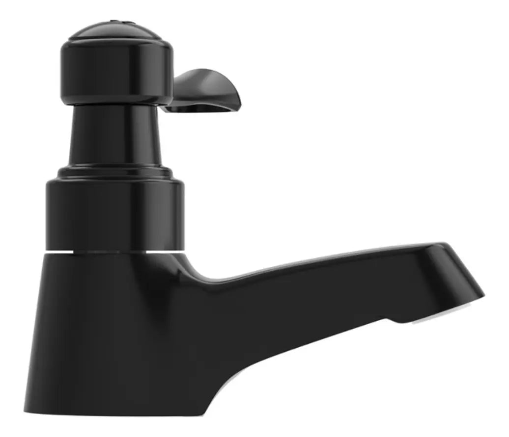 Llave Individual Negra Para Lavamanos Tipo Palanca Balta