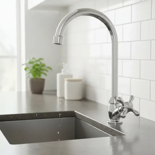 Llave Para Lavaplatos Agua Fría Cromado