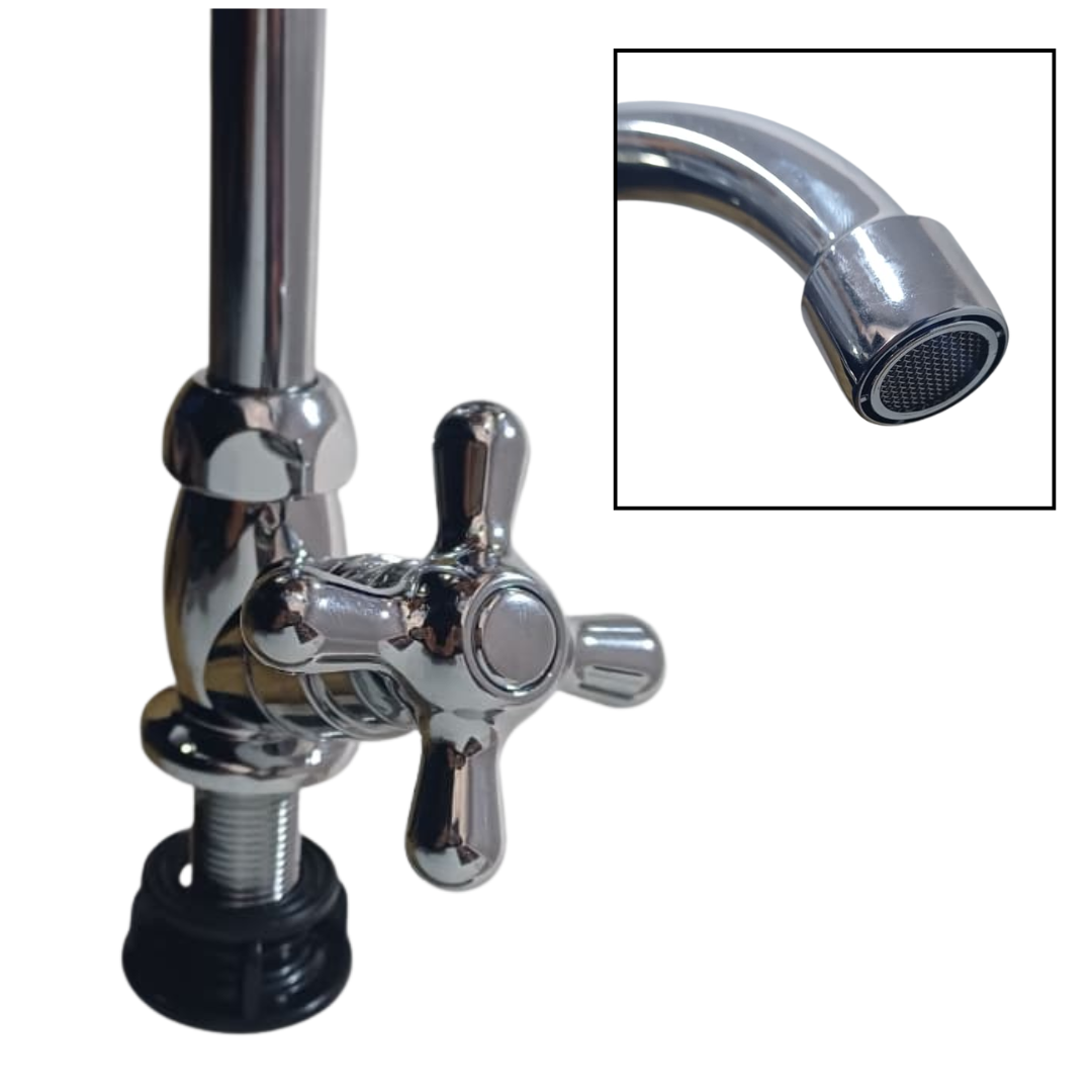 Llave Para Lavaplatos Agua Fría Cromado