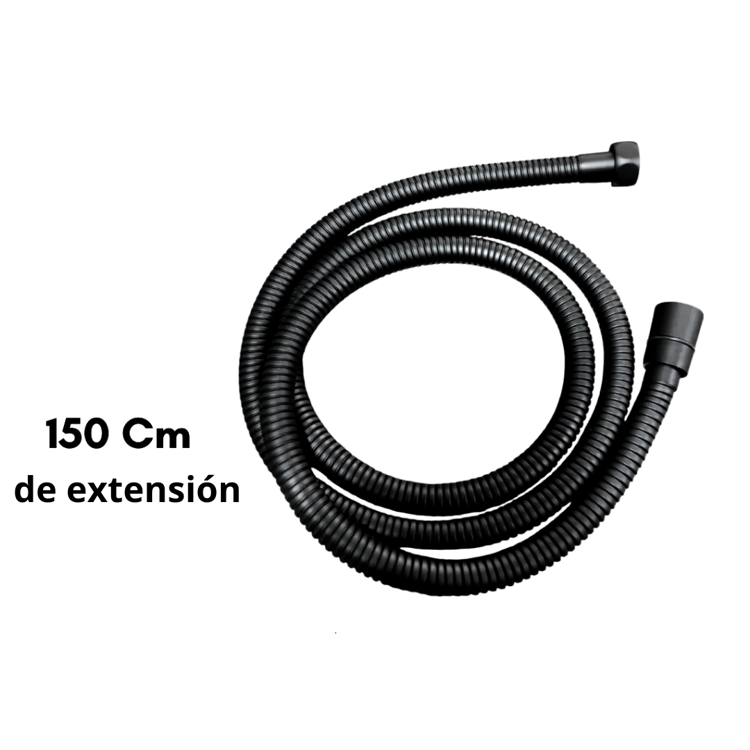Manguera Teleducha De 1.50 Cm Negro Mate