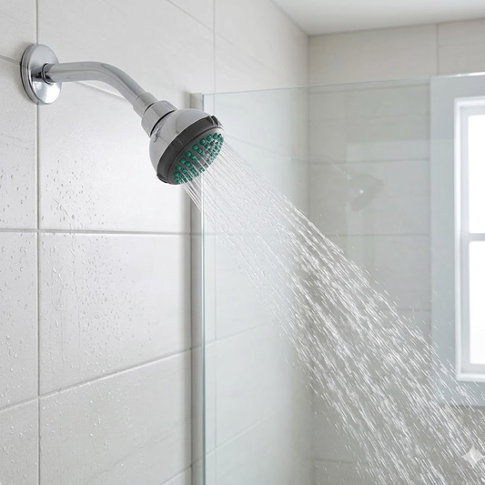 Ducha Cromada Con Tubo Corto