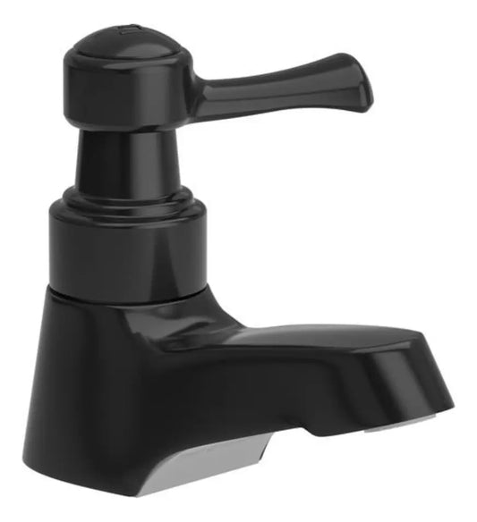 Llave Individual Negra Para Lavamanos Tipo Palanca Balta