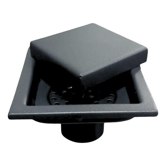 Rejilla De Baño, Cocina, Exteriores Negra 10x10 Cm Invisible