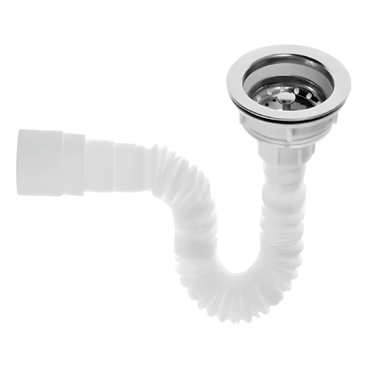 Sifón Con Canastilla Flexible Y Universal