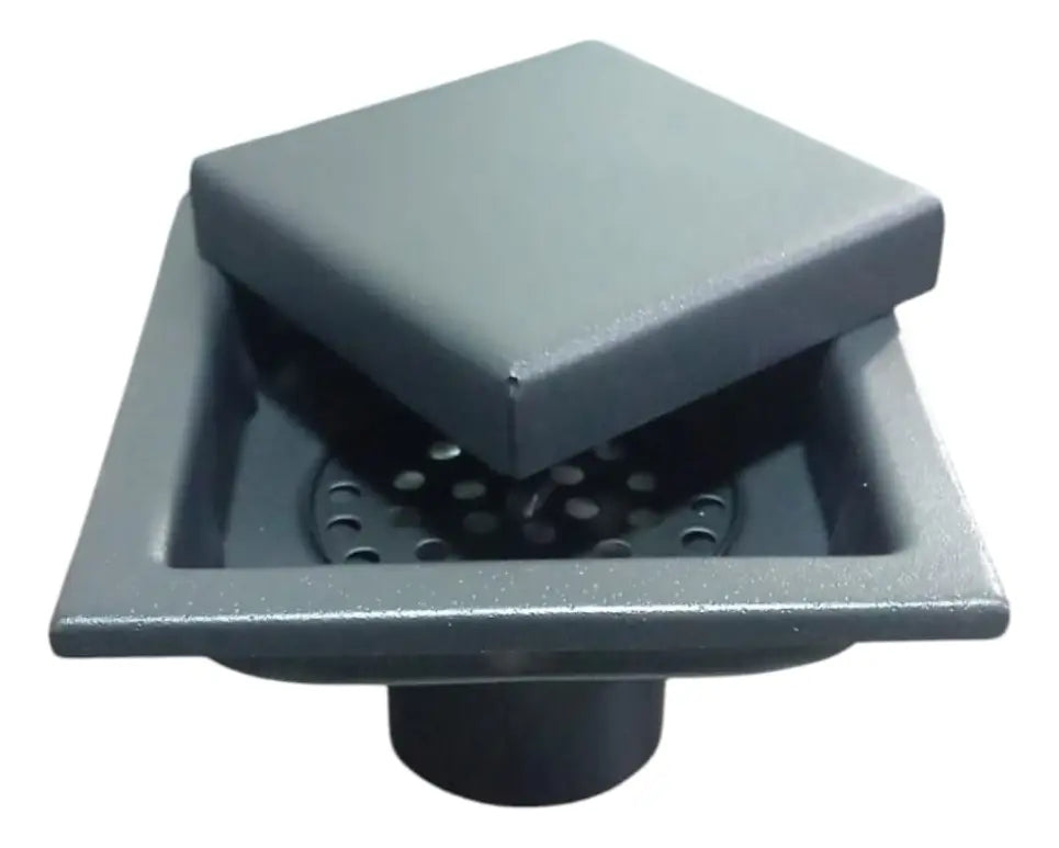 Rejilla De Baño, Cocina, Exteriores Negra 10x10 Cm Invisible