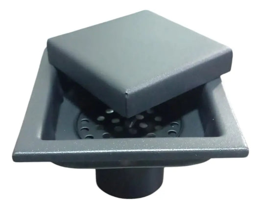 Rejilla De Baño, Cocina, Exteriores Negra 10x10 Cm Invisible
