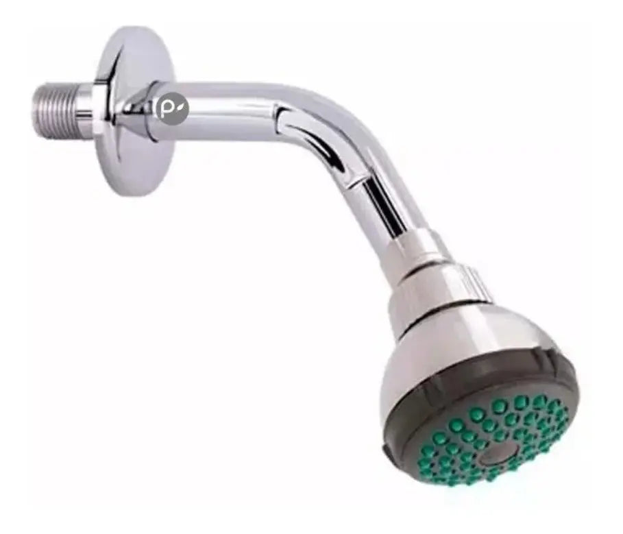Ducha Cromada Con Tubo Corto